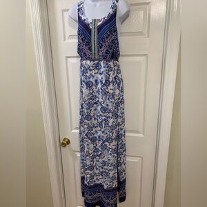 Flying Tomato maxi length sun dress with side slits